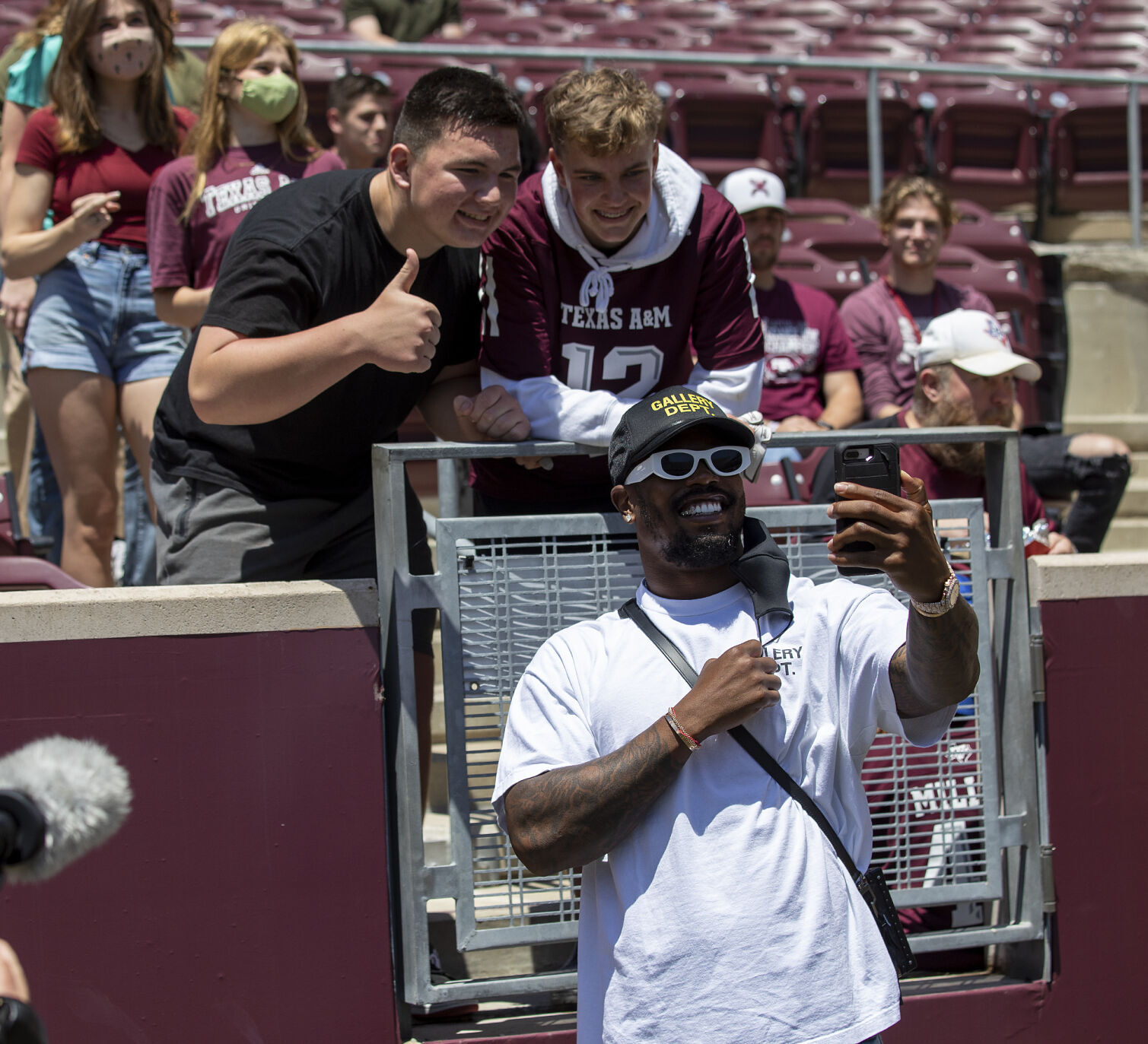 Maroon & White